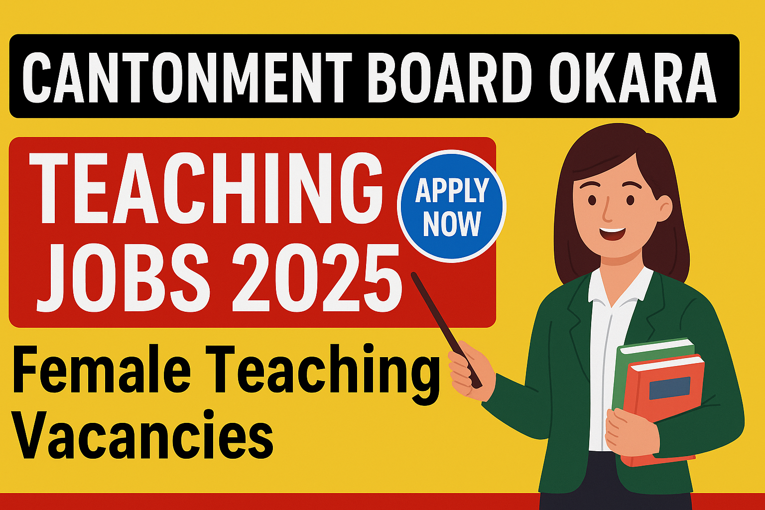 Cantonment Board Okara Teaching Jobs 2025