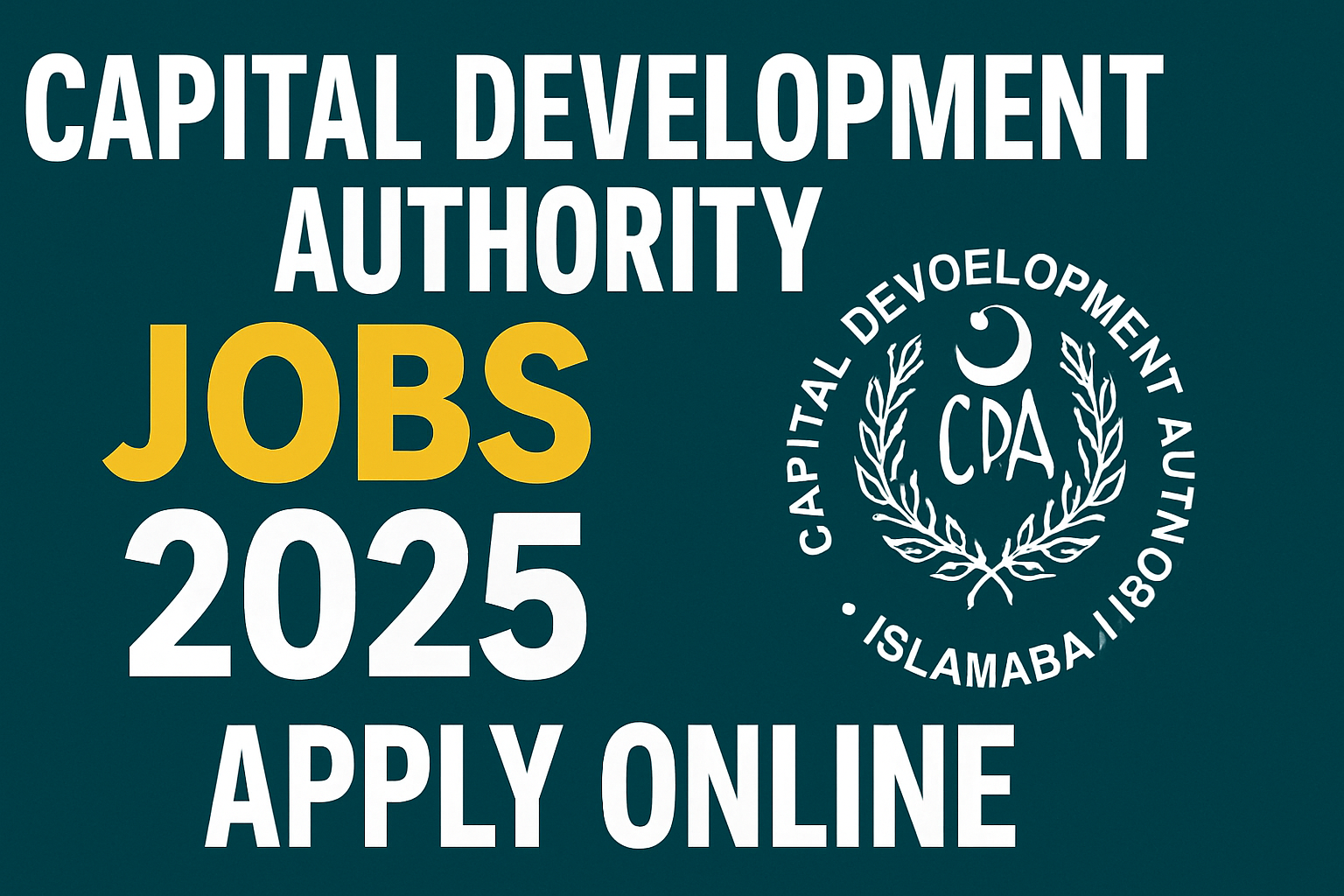 Capital Development Authority (CDA) Jobs 2025