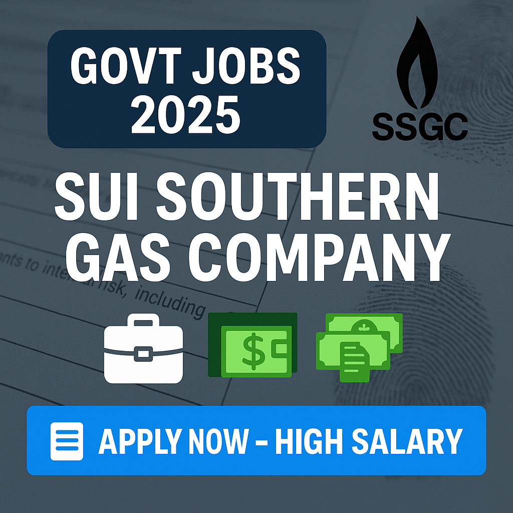 Sui Southern Gas Company (SSGC) Jobs 2025